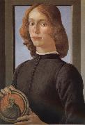 Sandro Botticelli Man as oil painting